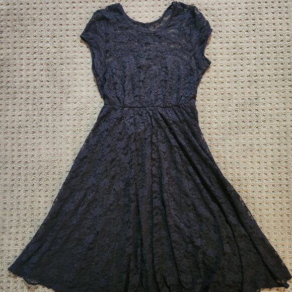 ASOS Maternity Lace Dress, Color Black, Size 2 - Picture 1 of 5